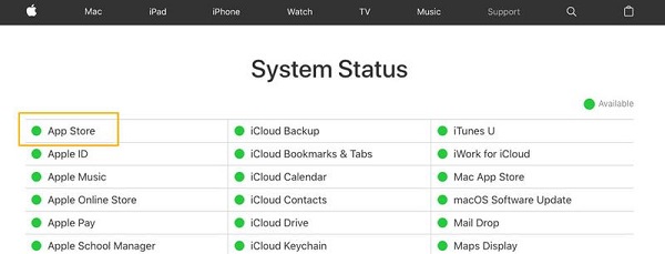 check App store server