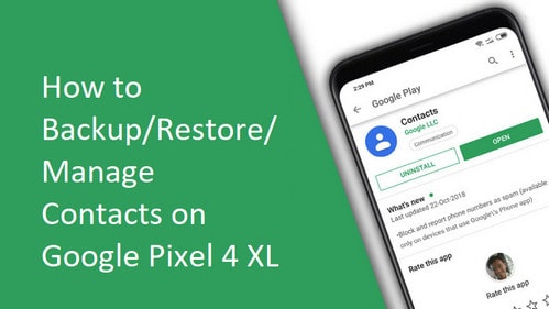 manage contacts on google pixel 4xl