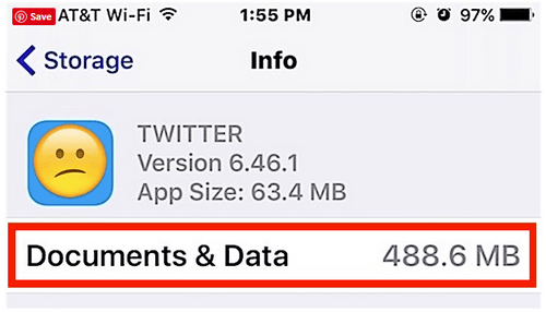 Storage of Twitter
